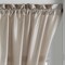 Threadmade Home Colette Faux Silk French Door Window Panel, Taupe - 54"W x 72"L